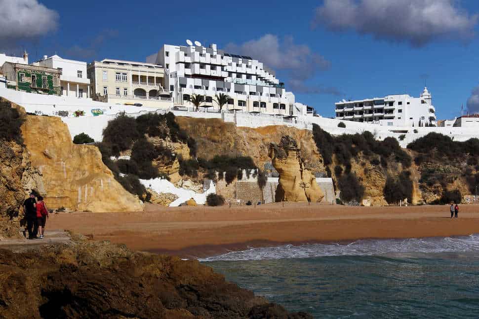 Ligging van Rocamar Exclusive Hotel & Spa in Albufeira, Algarve, Portugal