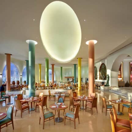 Restaurant van Hilton Marsa Alam Nubian Resort in Marsa Alam, Rode Zee, Egypte