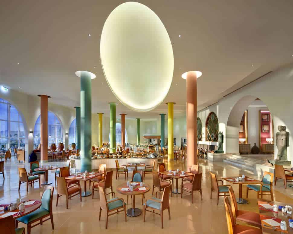 Restaurant van Hilton Marsa Alam Nubian Resort in Marsa Alam, Rode Zee, Egypte