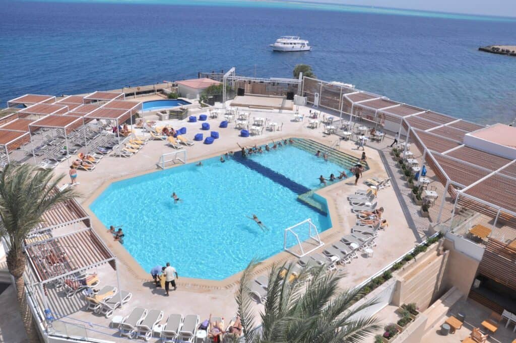 Zwembad van Sunrise Holidays Resort in Hurghada, Rode Zee, Egypte