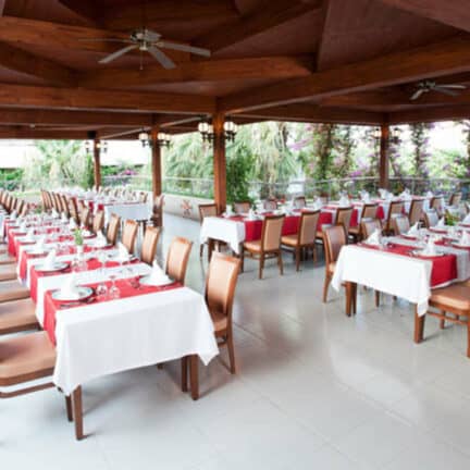 Restaurant van Vonresort Golden Beach in Colakli, Antalya, Turkije