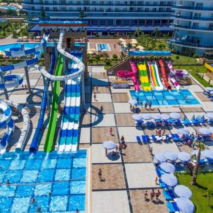 Waterpark van Eftalia Ocean Hotel in Alanya, Turkse Rivièra, Turkije