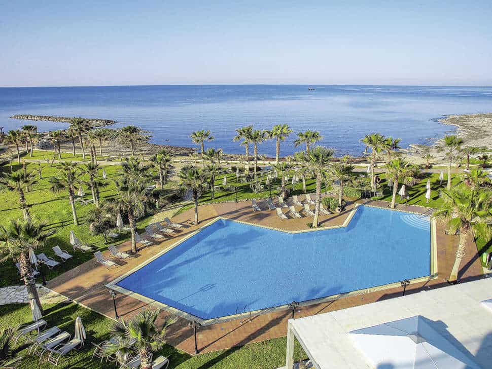 Ligging van Aquamare Beach Hotel & Spa in Paphos, Paphos, Cyprus