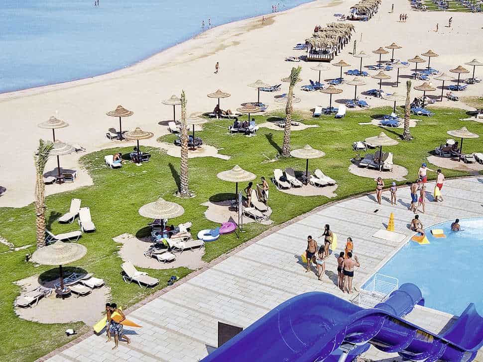 Ligging van Jaz Aquamarine Resort in Hurghada, Rode Zee, Egypte