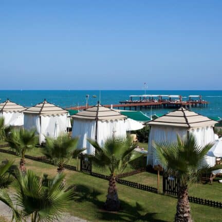 Ligging van Limak Atlantis Deluxe Resort in Belek, Turkse Rivièra, Turkije