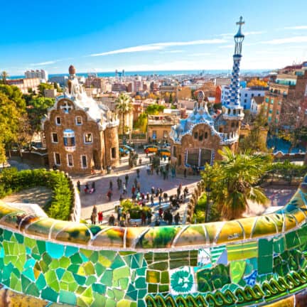 Park Guell in Barcelona, Spanje