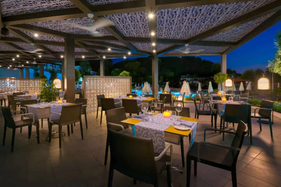 Restaurant van Olympic Palace Resort in Ixiá, Rhodos, Griekenland