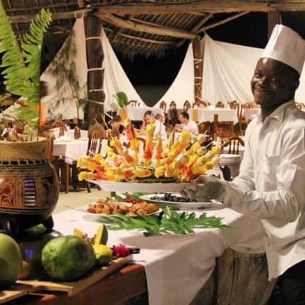 Restaurant van Paradise Beach Resort in Uroa, Zanzibar, Tanzania