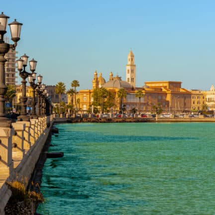 Uitzicht op Bari in Italië