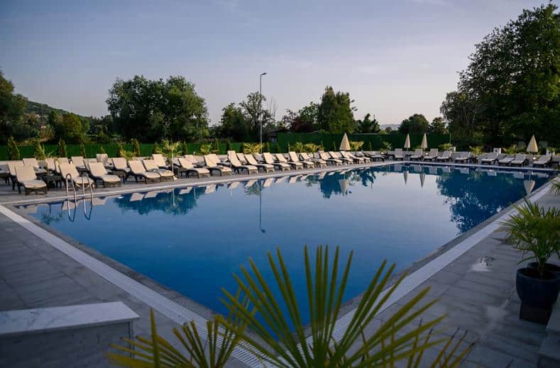 Zwembad van Unique Resort & Spa in Ohrid, Ohrid, Macedonië