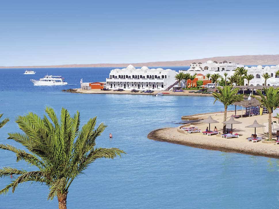Ligging van Arabella Azur Resort in Hurghada, Rode Zee, Egypte