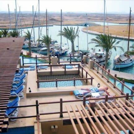 Ligging van Marina Lodge in Marsa Alam, Rode Zee, Egypte