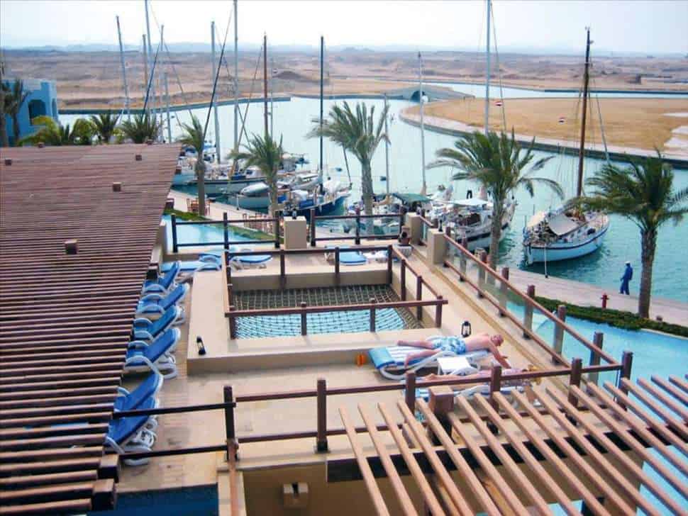 Ligging van Marina Lodge in Marsa Alam, Rode Zee, Egypte