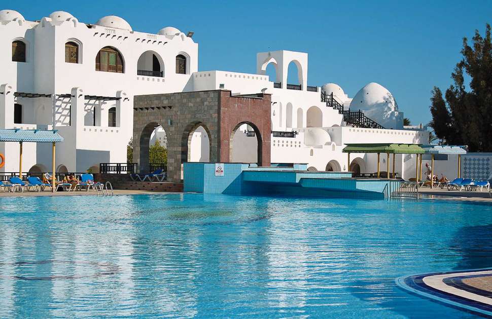 Zwembad van Arabella Azur Resort in Hurghada, Rode Zee, Egypte