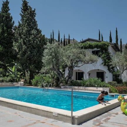 Zwembad van Residence Terra Rossa in Taormina, Sicilië, Italië