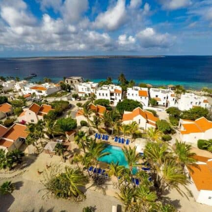 Ligging van Hamlet Oasis Resort in Kralendijk, Bonaire, Bonaire