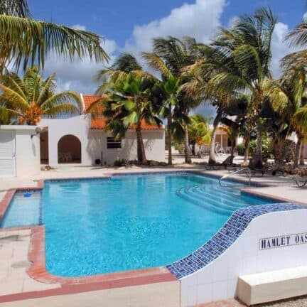 Zwembad van Hamlet Oasis Resort in Kralendijk, Bonaire, Bonaire