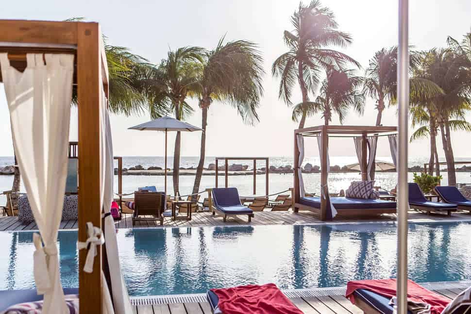 Zwembad van Acoya Curaçao Resort, Villas & Spa in Willemstad, Curaçao, Curaçao