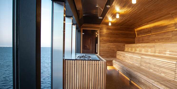 Sauna van MS Roald Amundsen Hurtigruten