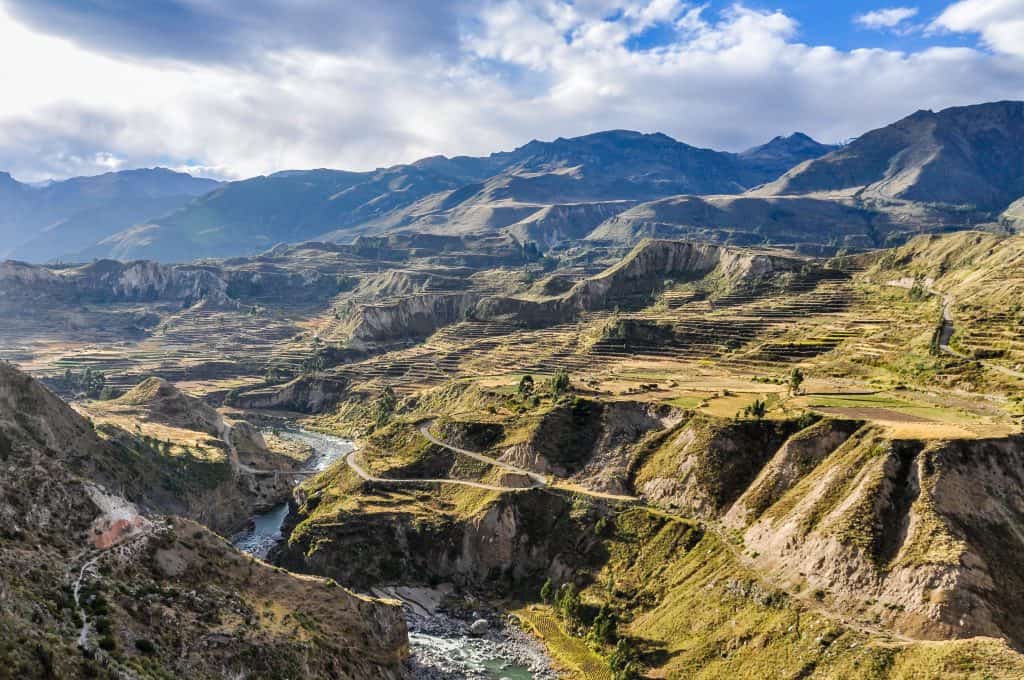 Colca canyon in Peru