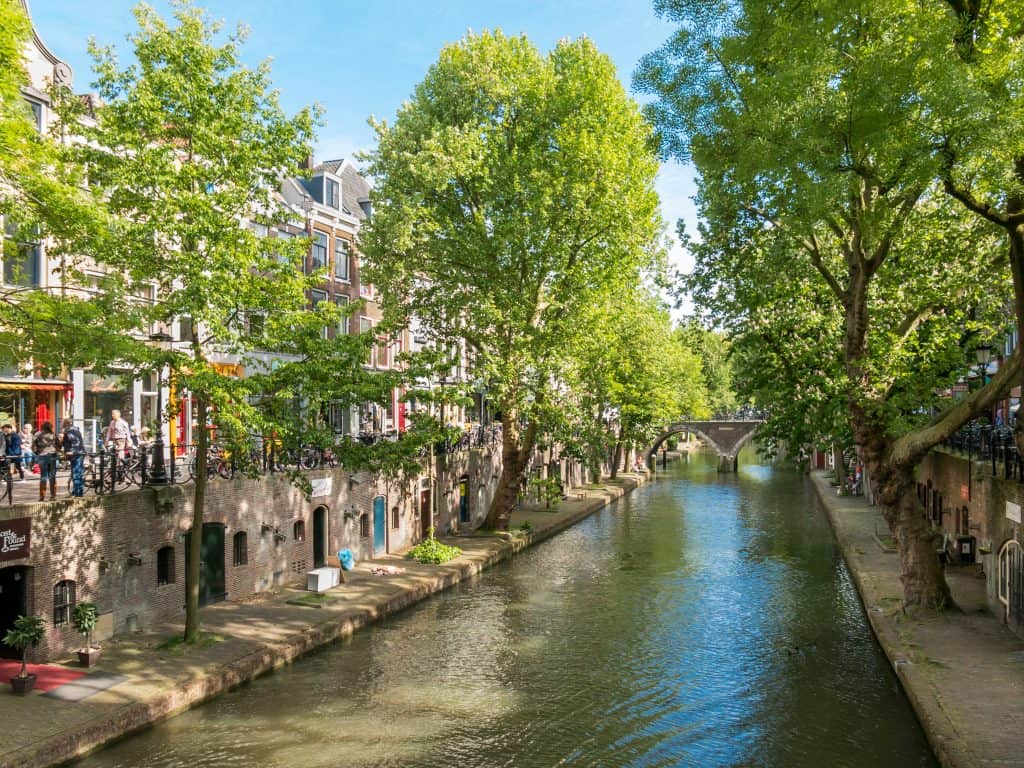 Oudegracht kanaal in Utrecht