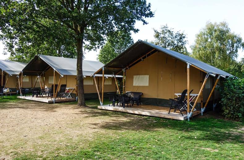Tenten van Camping De Tien Heugten
