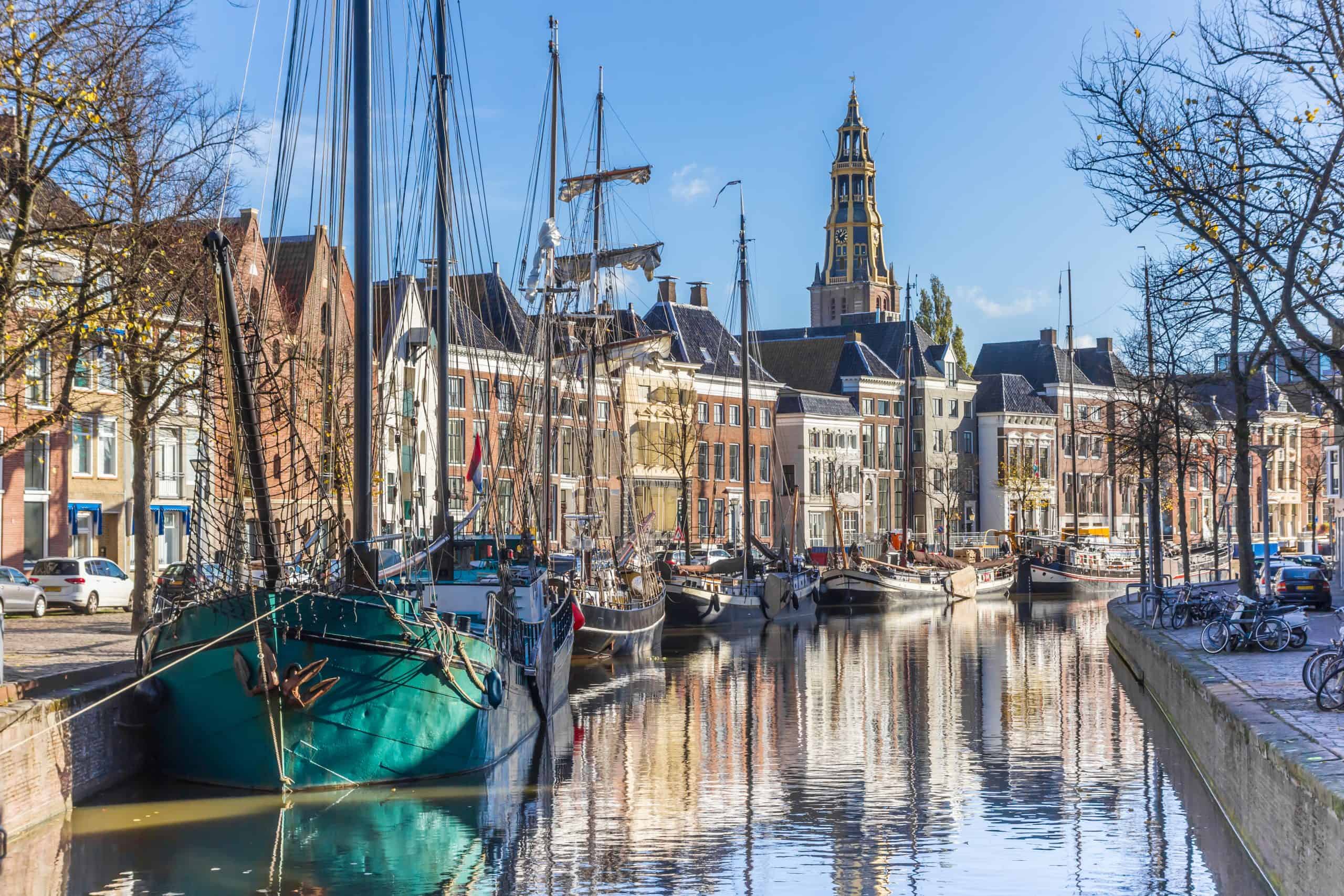 Uitzicht over de stad Groningen