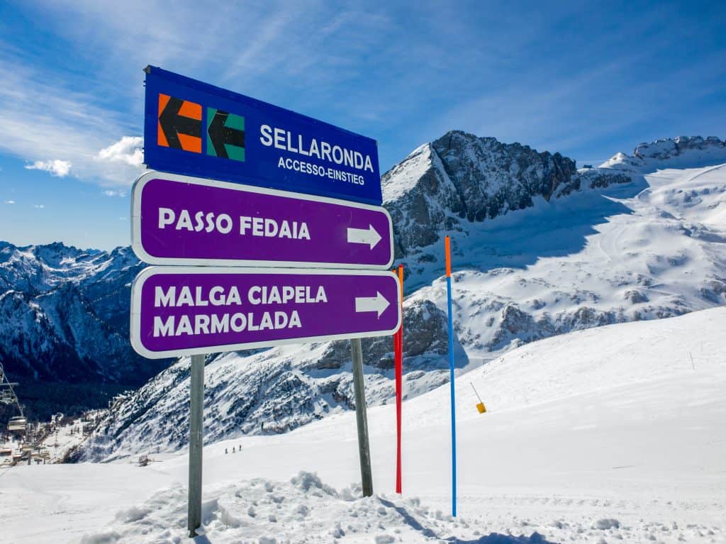 Marmolada de hoogste berg van de Dolomieten