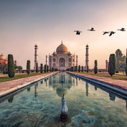 Taj Mahal in mausoleum in Agra, India